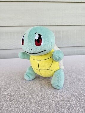 TOMY Pokemon Squirtle Plush 6.5" Green Stuffed Toy Figure
